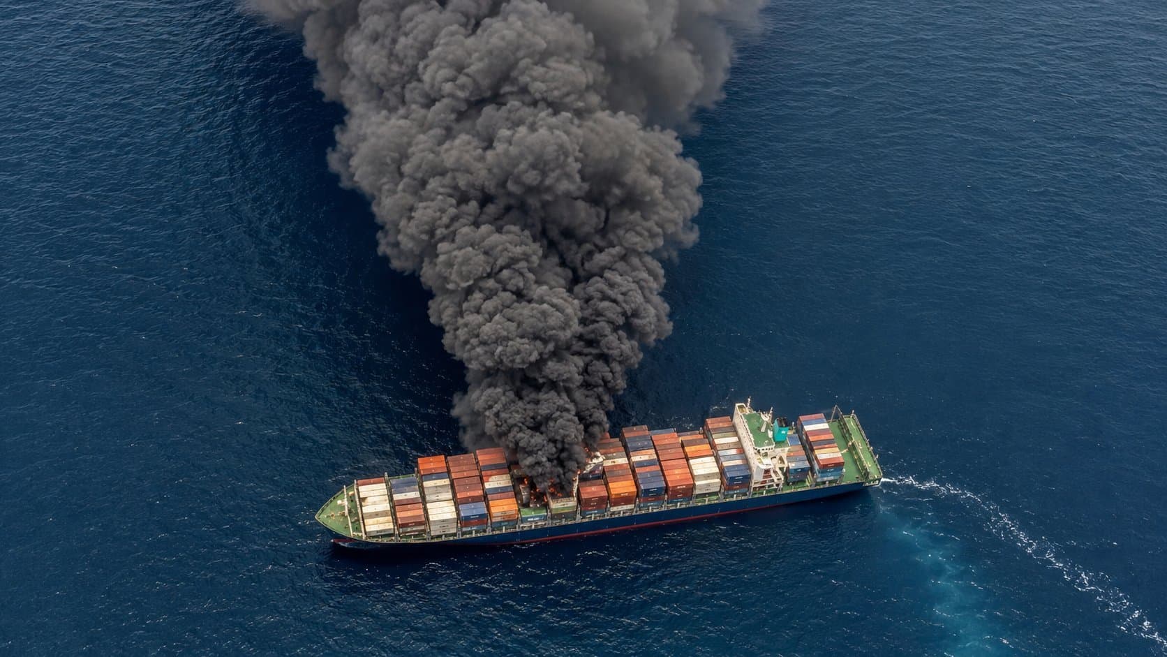 Shipping containers stacked at a cargo terminal