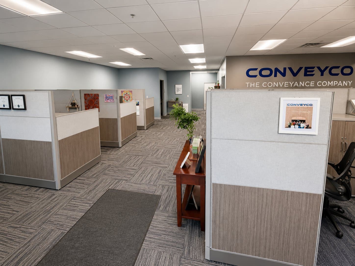 Inside the Conveyco office